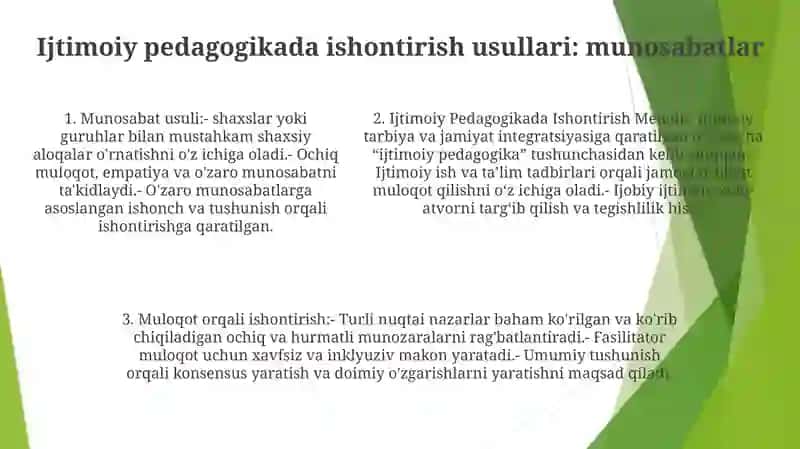 Ijtimoiy Pedagogikada Ishontirish Metodi 4