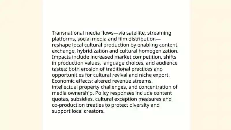 Globalization and Cultural Exchange 4
