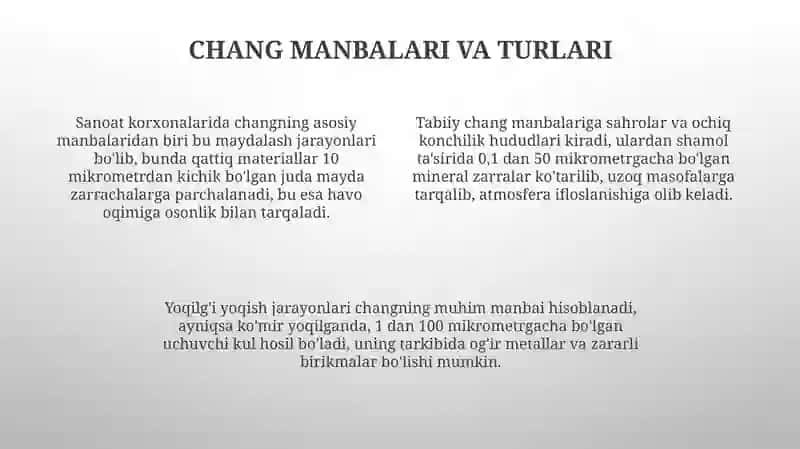 Gazlarni changdan tozalash 4