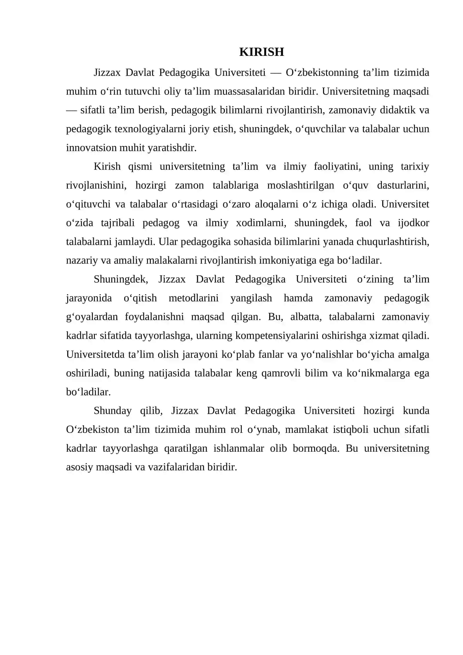JIZZAX DAVLAT PEDAGOGIKA UNIVERSITETI 4