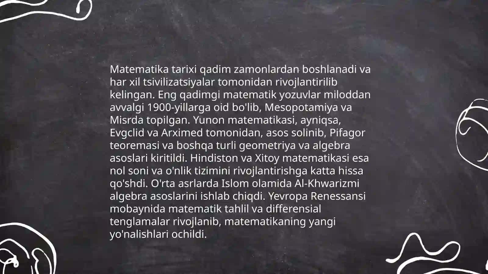 Matematika tushinchasini shakllantirish manbalari 4