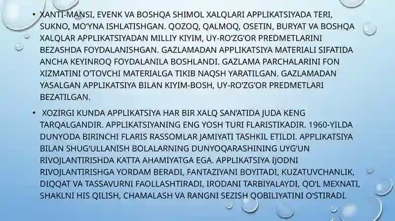 TASVIRIY FAOLIYAT FANIDAN Tayyorlagan taqdimoti 4