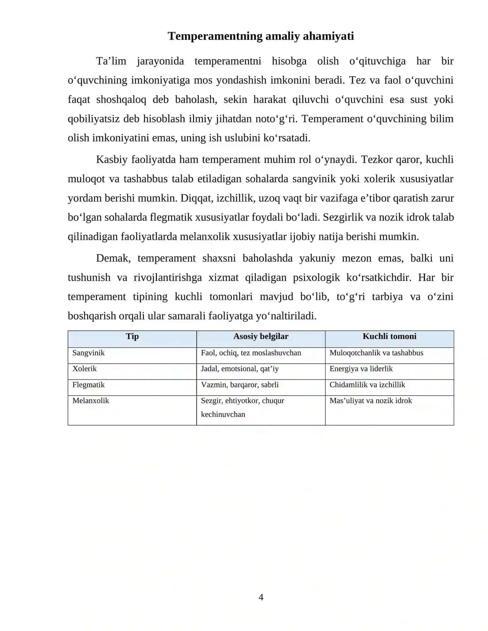 Shaxs temperamenitini tadqiq etish metodlari 4