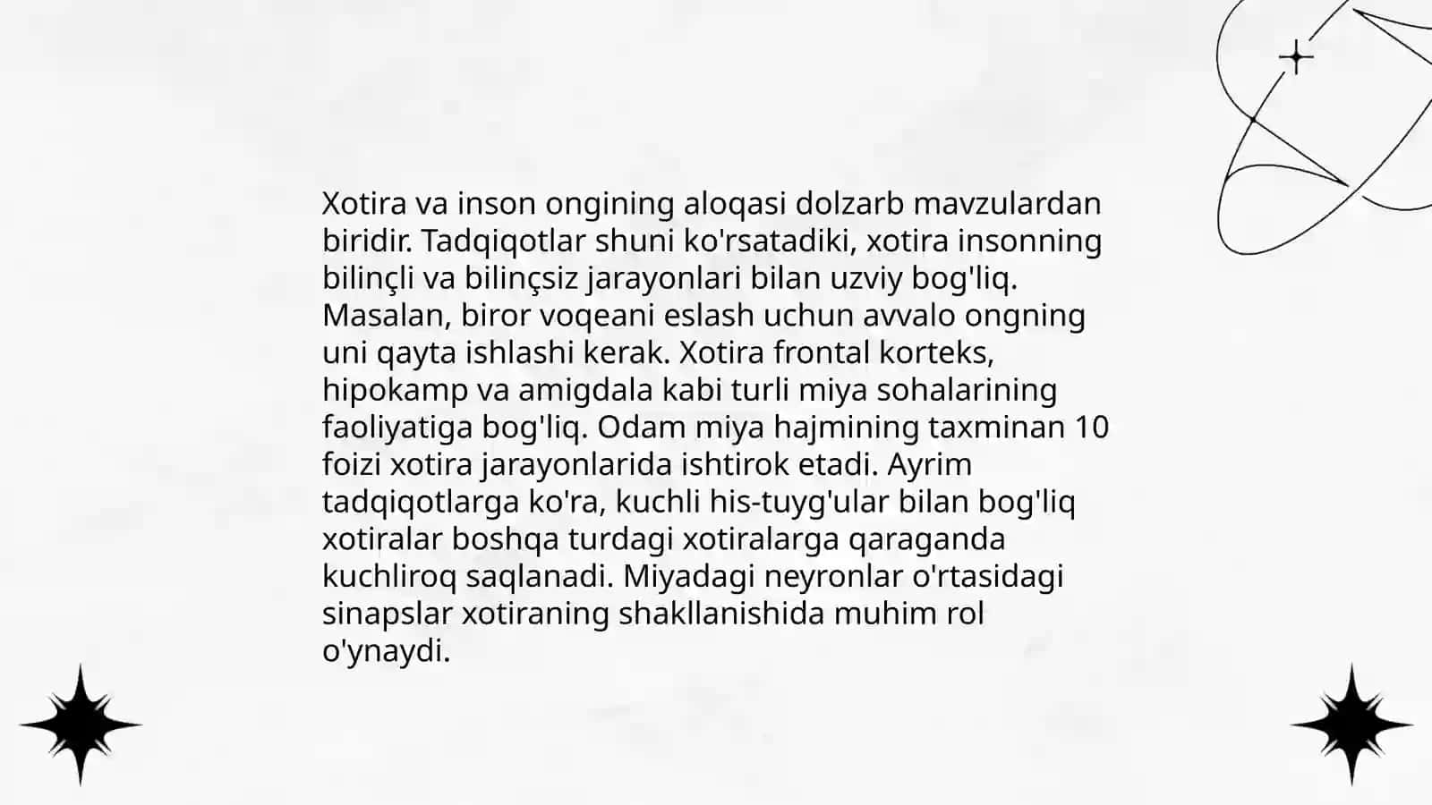 Xotira haqida tushuncha 4