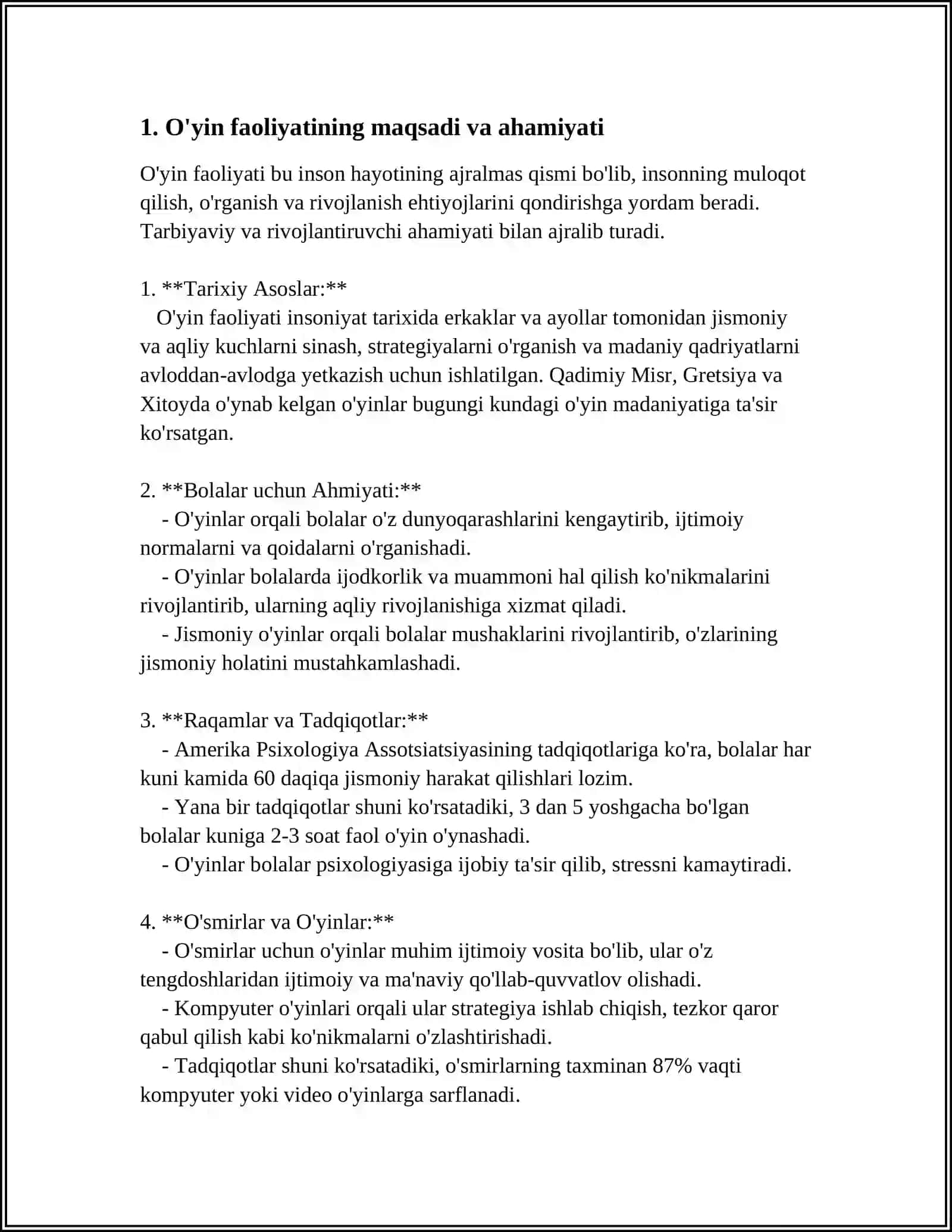 MAKTABGACHA TA‘LIMDA O‘YIN FAOLIYATI 4