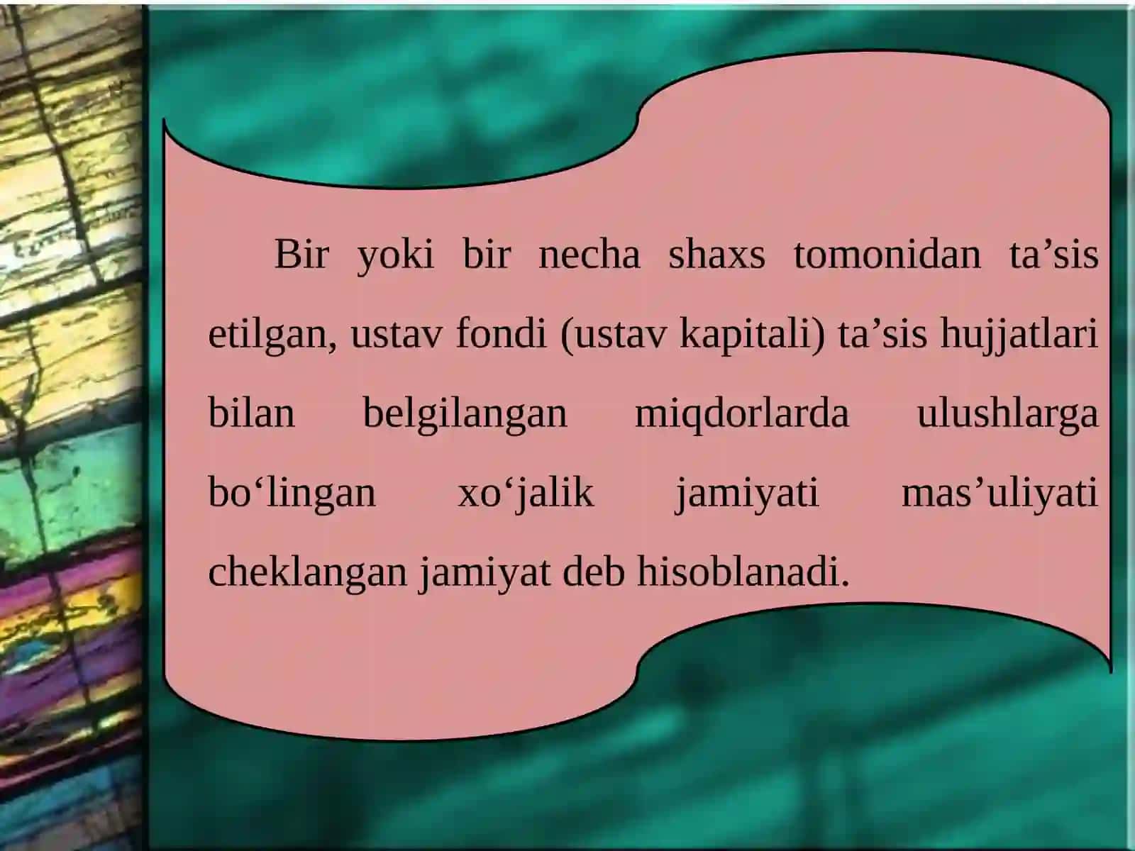 Ma'suliyati cheklangan jamiyat 4