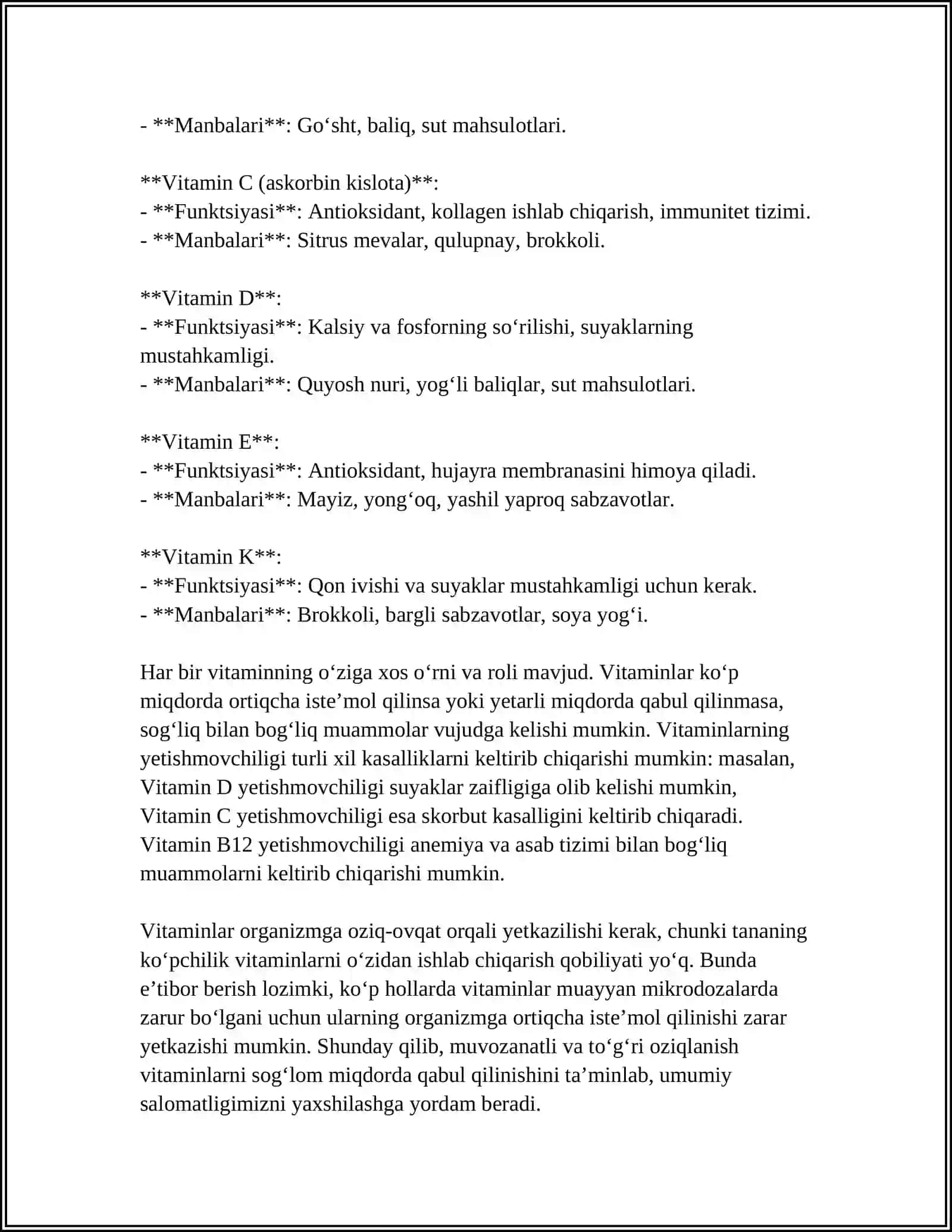 VITAMINLARNING ORGANIZMDAGI AHAMIYATI 4