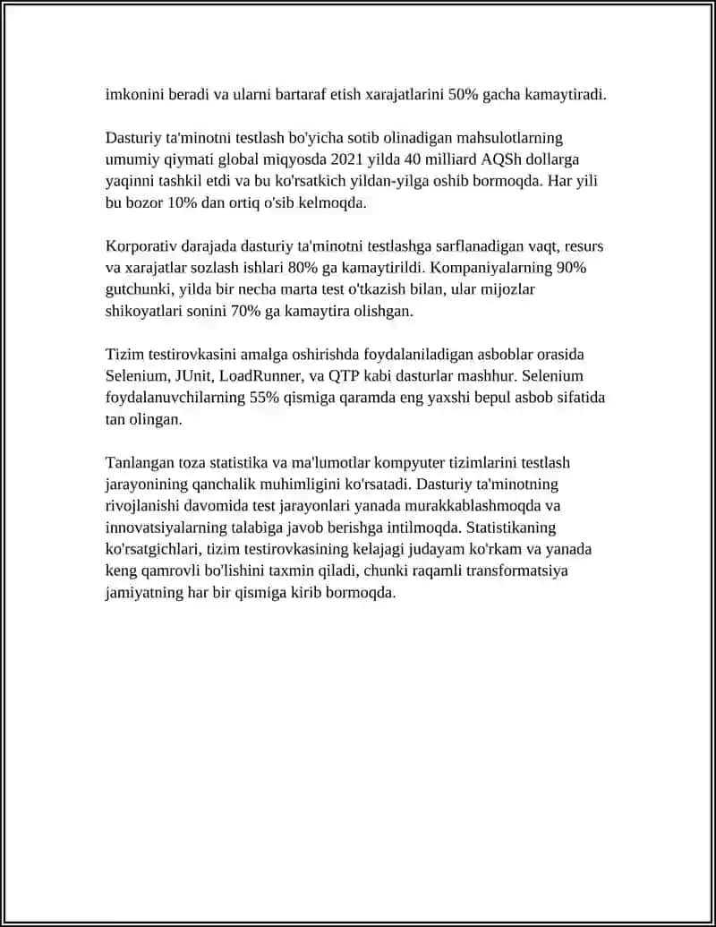 KAMPYUTER QURULMALARINI TESTLASH 4