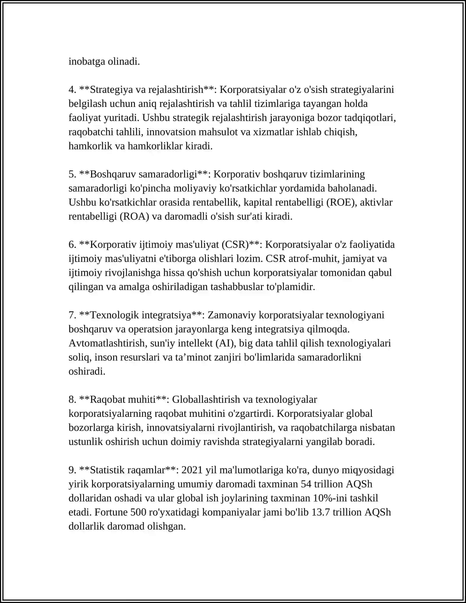 KORPORATSIYALARNING FAOLIYATINI BARQARORLIGINI BOSHQARISH 4