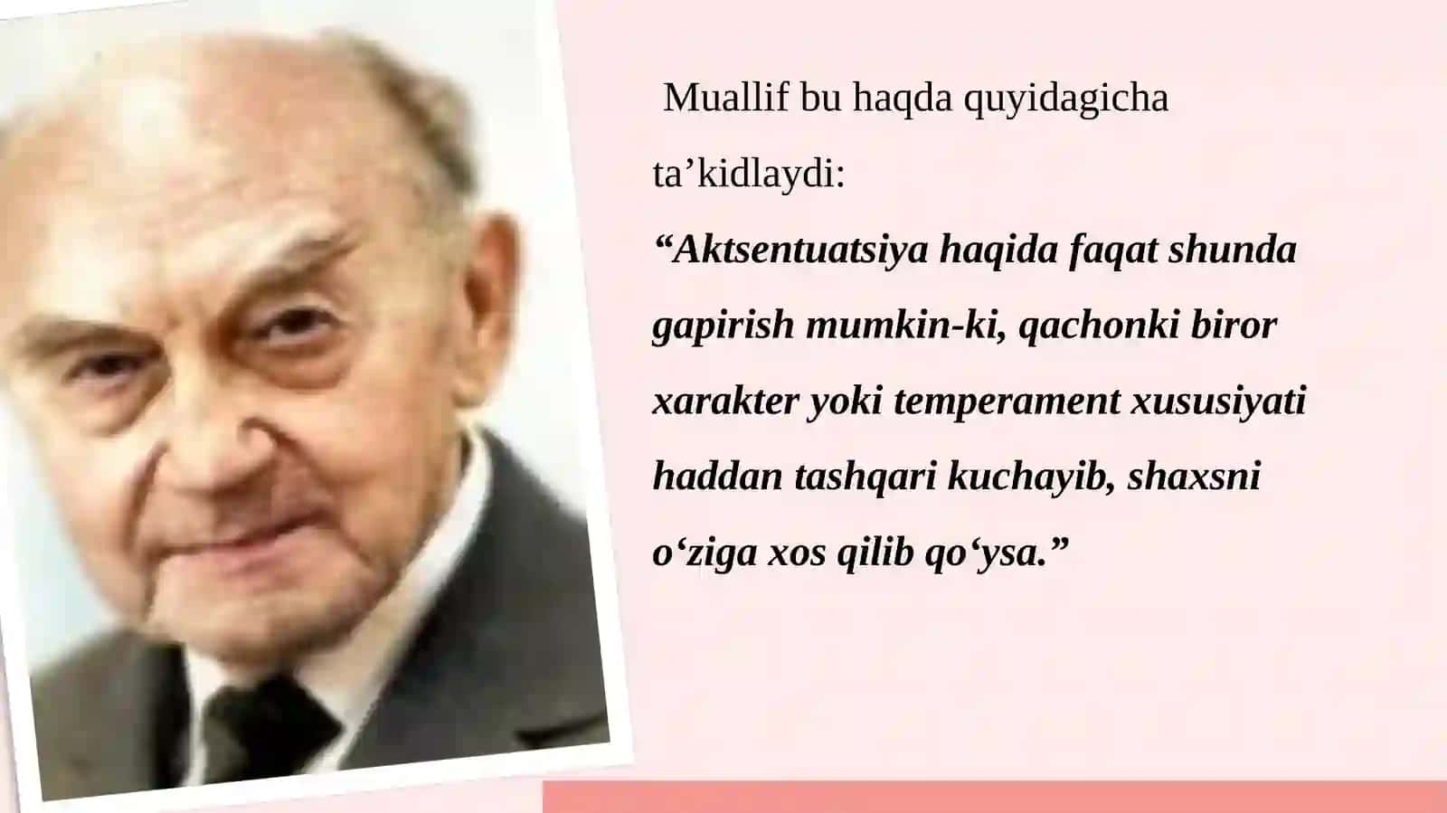 Xarakter aksentuatsiyasi nazariyasi (K. Leonhard) 4