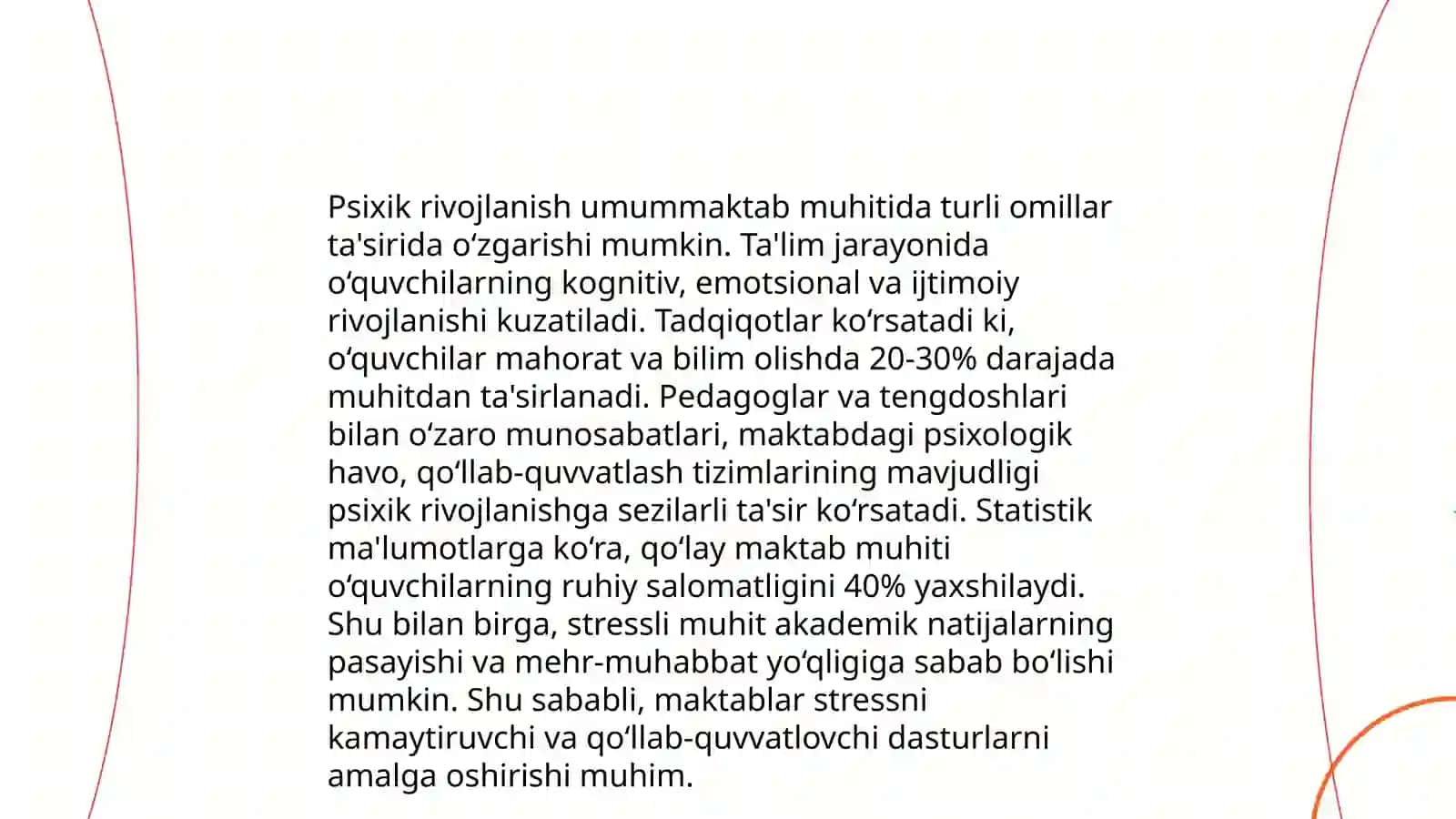 Kichik maktab yoshi davrida psixik rivojlanish xususiyatlari 4