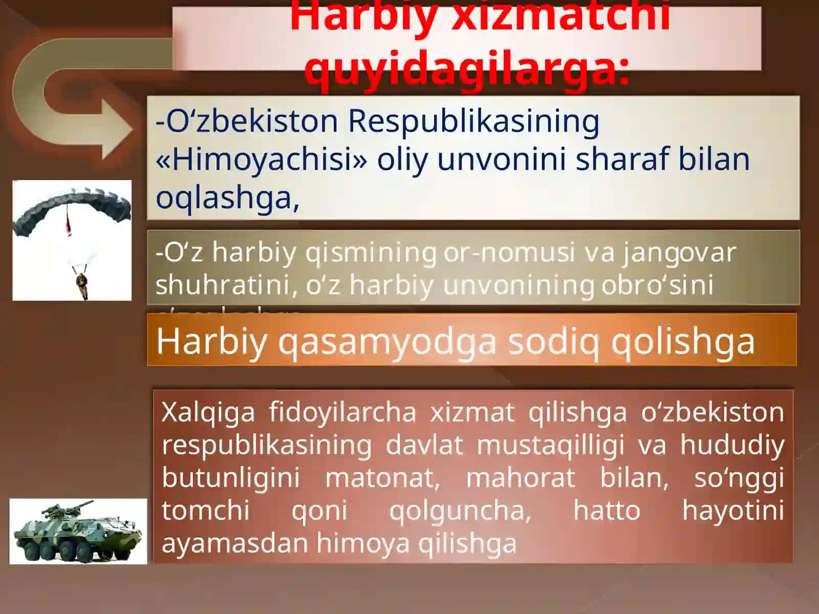 Harbiy xizmatchilar va ular orasidagi munosabatlar 4