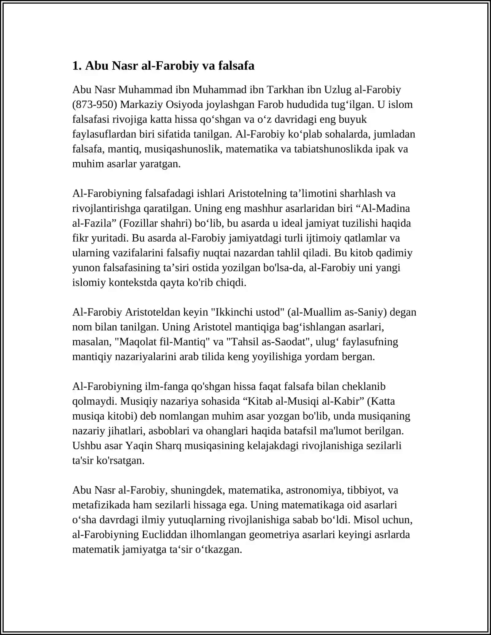 Abu Nasr al-Farobiy va falsafa 4