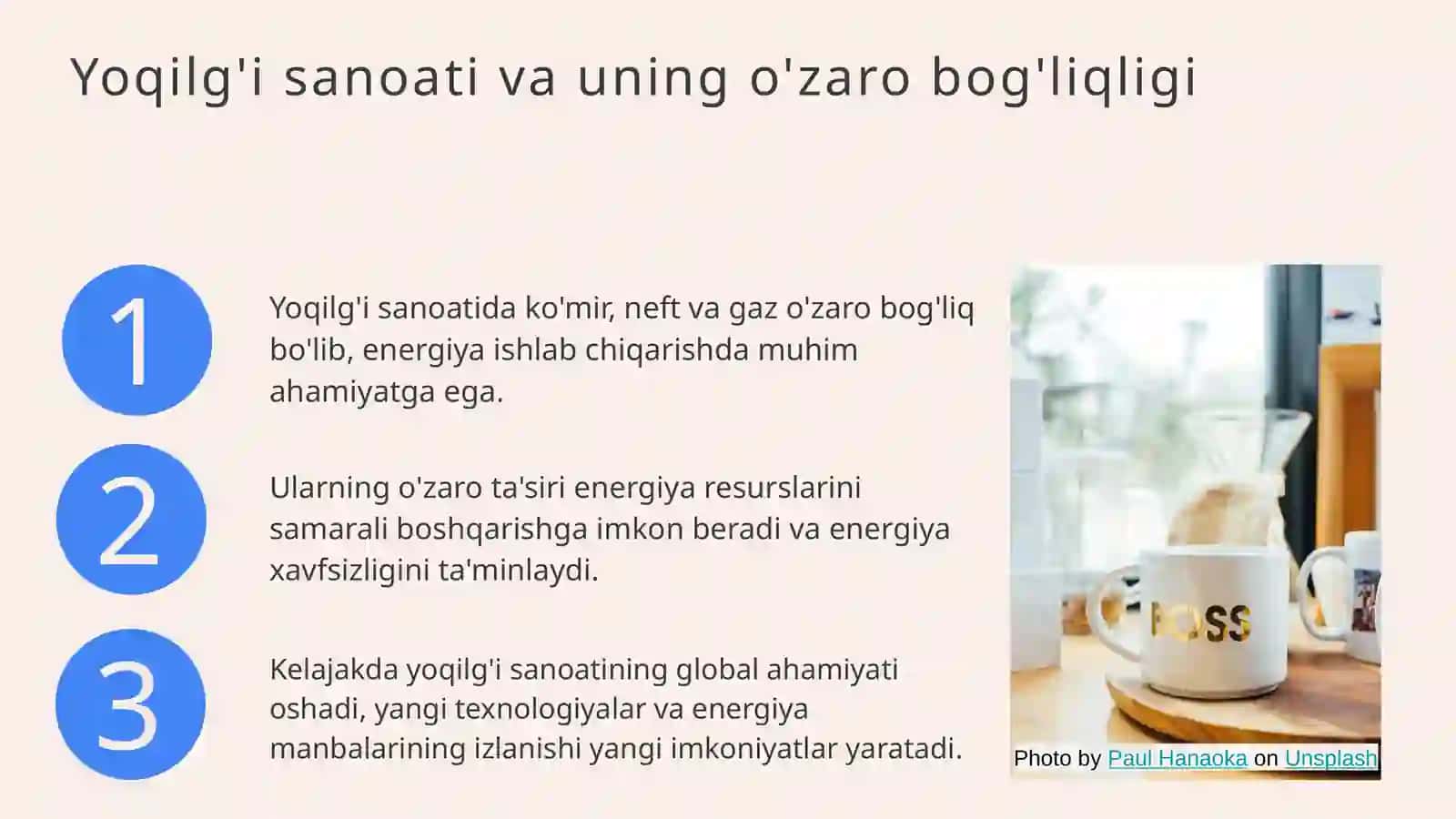 Yoqilg'i sanoatining ko'mir,neft va gaz sanoatiga bog'liqligi 4