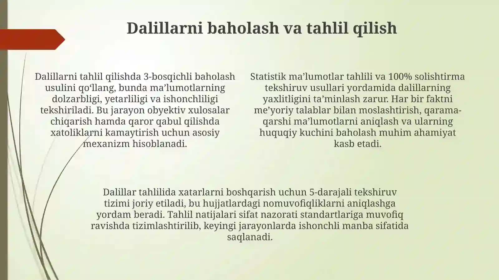 Dalillatni ta'minlash 4