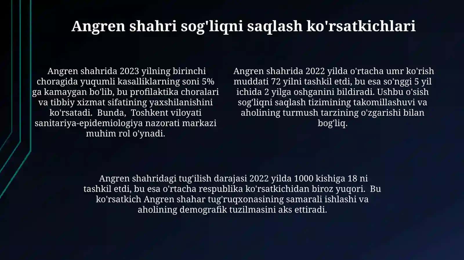 Angren shaharstatistikkoʻrsatkichlari 4