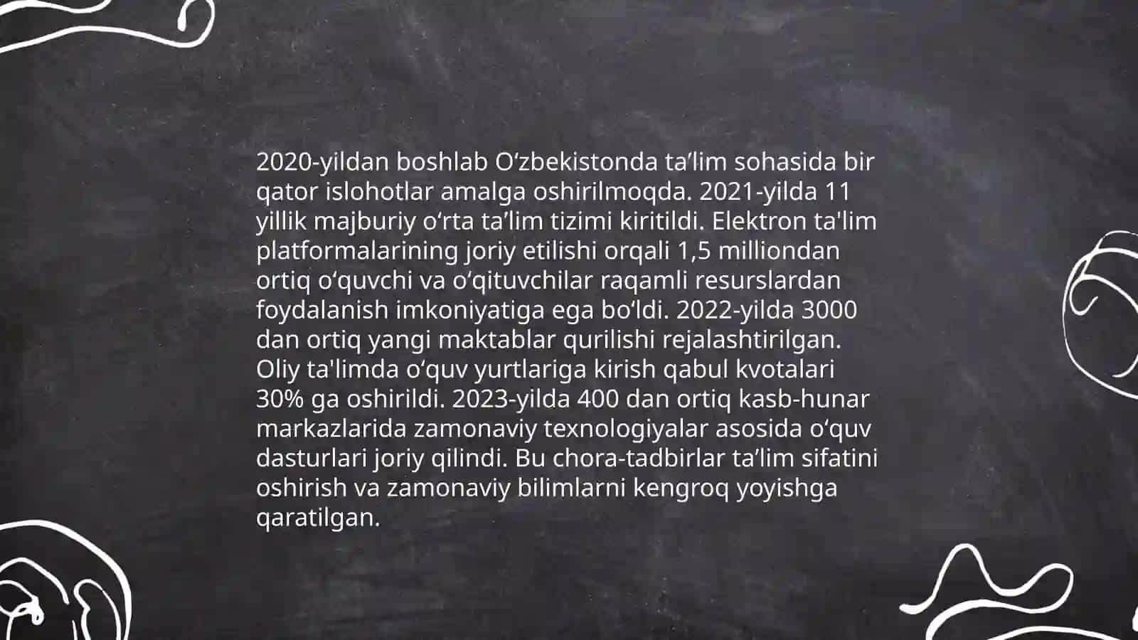O'zbekiston Respublikasida ta'lim tizmi 4