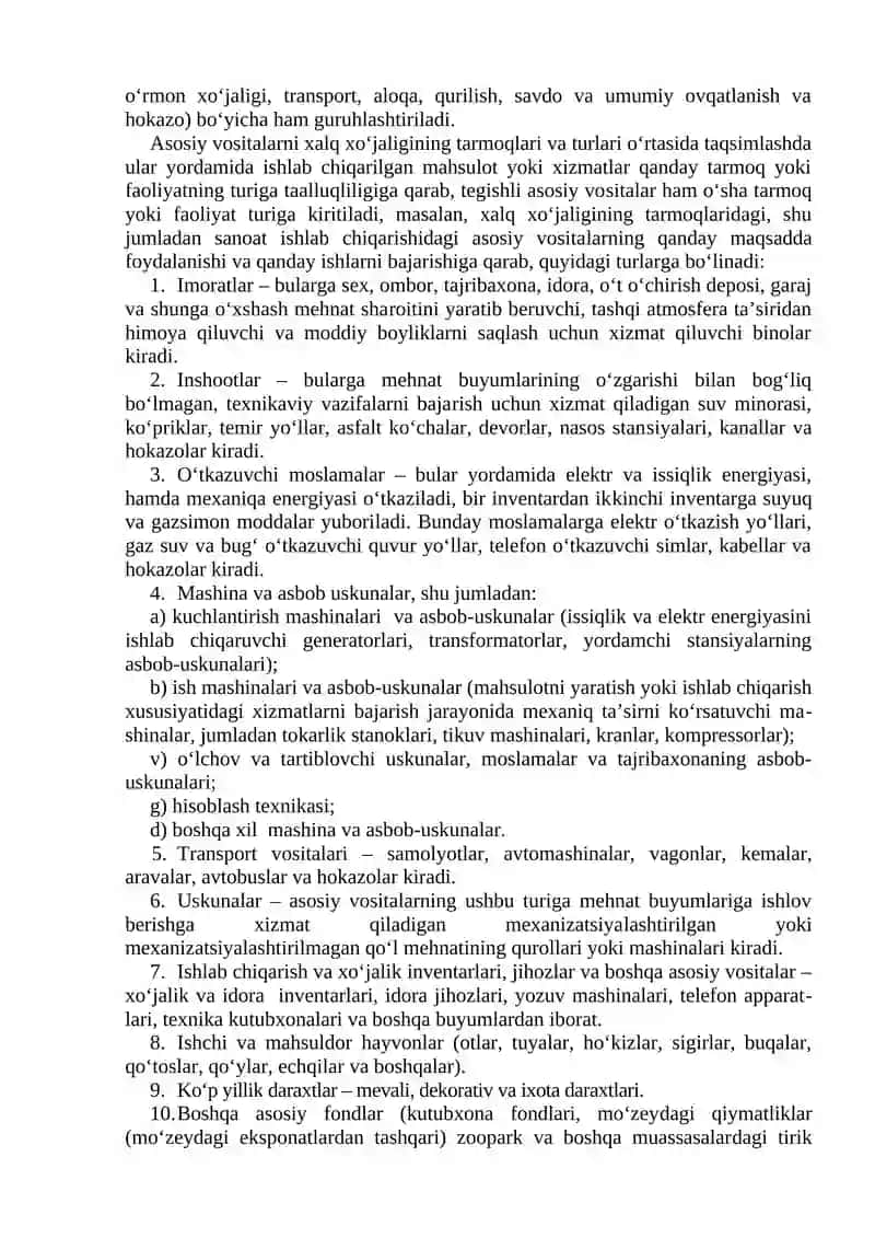 Asosiy vositalar va nomoddiy aktivlar 4