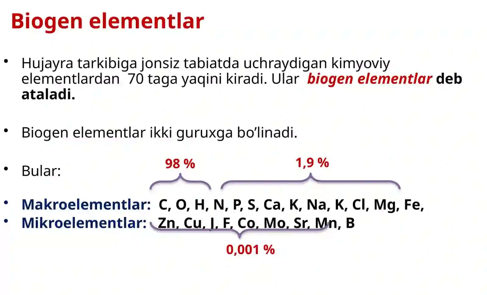 Hujayraning kimyoviy tarkibi 4