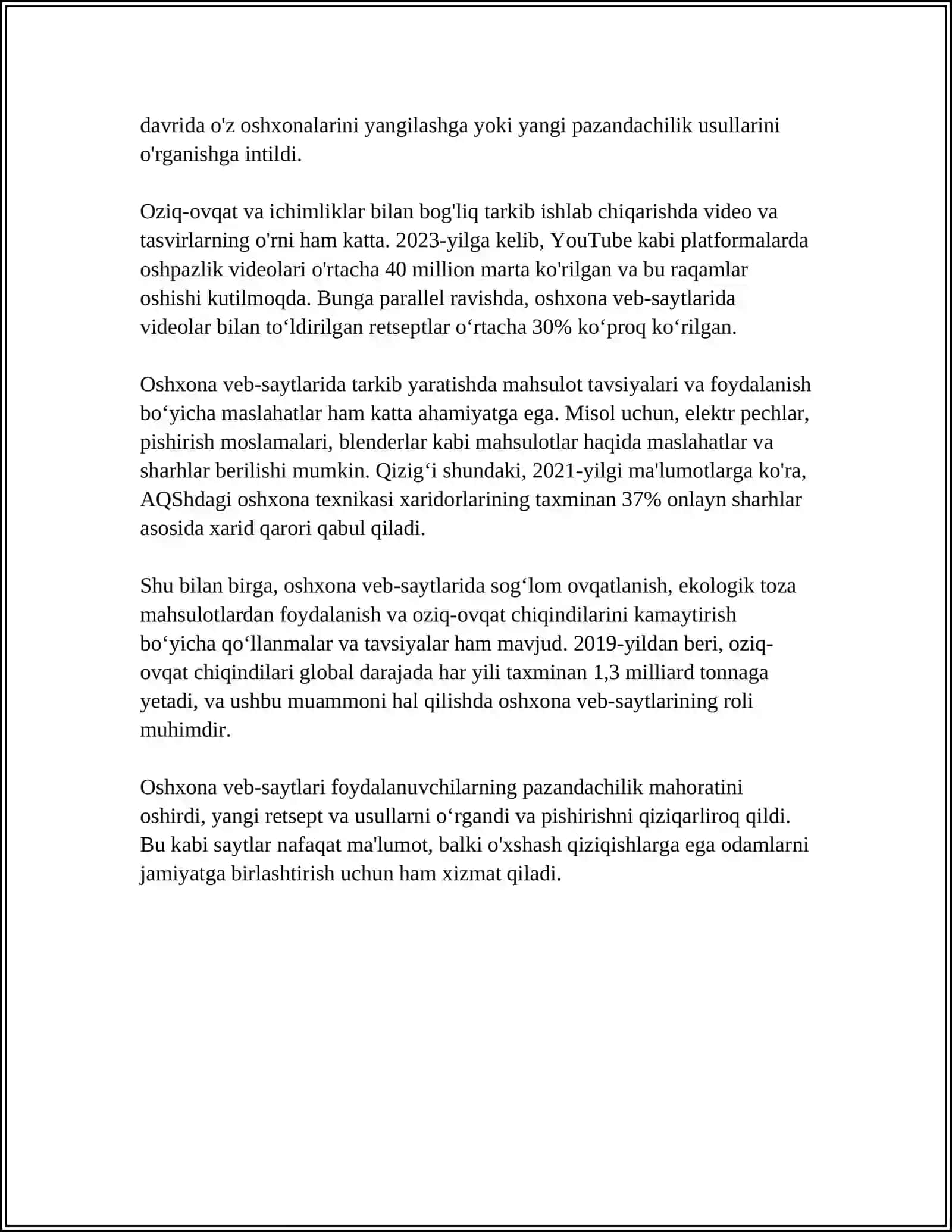 OSHXONAGA OID WEB SAYT ISHLAB CHIQISH 4