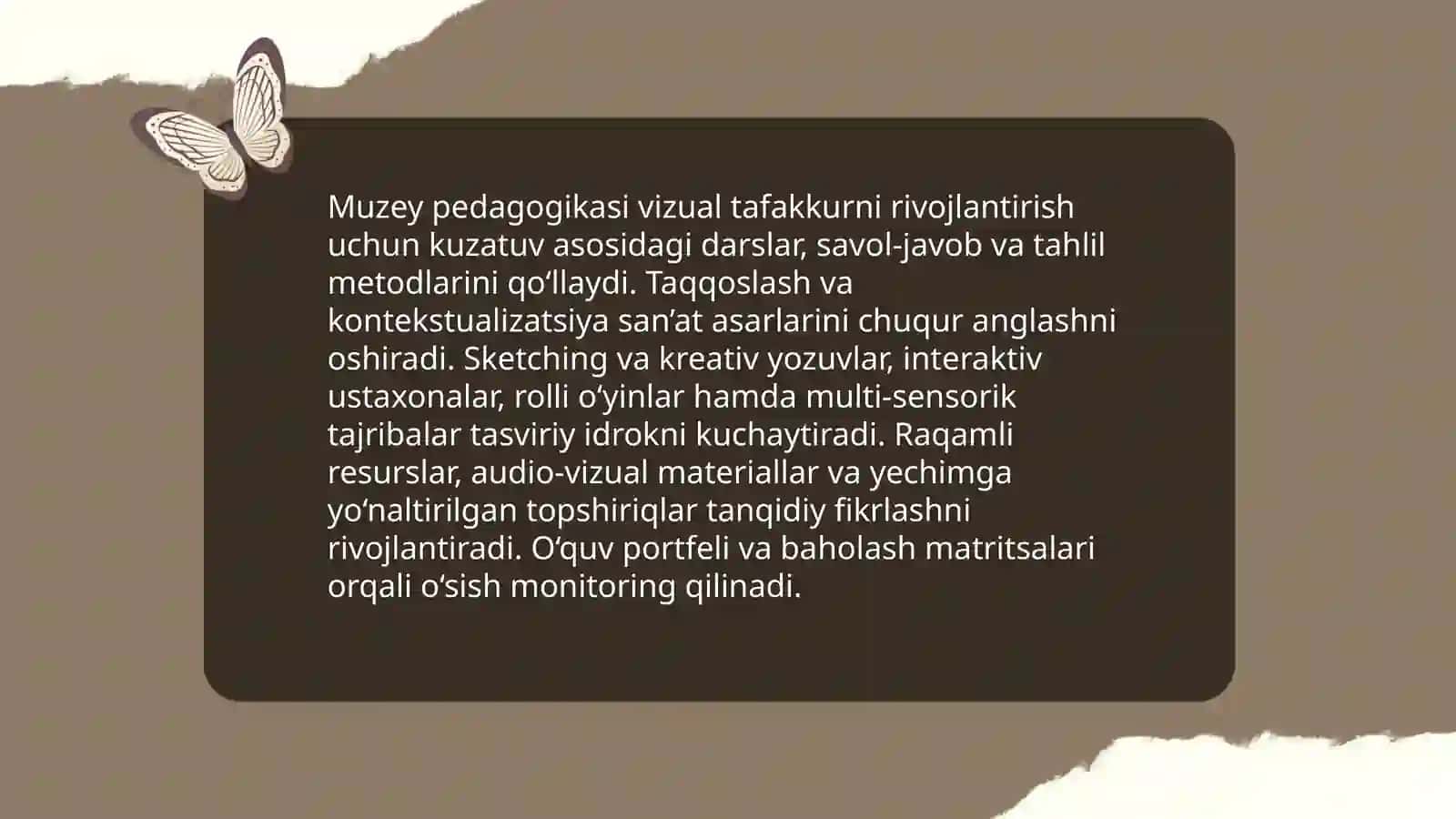 Sanat muzeyi vizual tafakkur maktabi 4