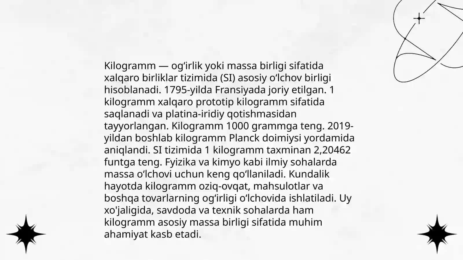 Massa va sigʼim oʻlchov birliklari.Vaqt oʻlchov birliklari 4