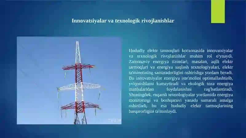 Hududiy elektr tarmoqlari korxonasi 4