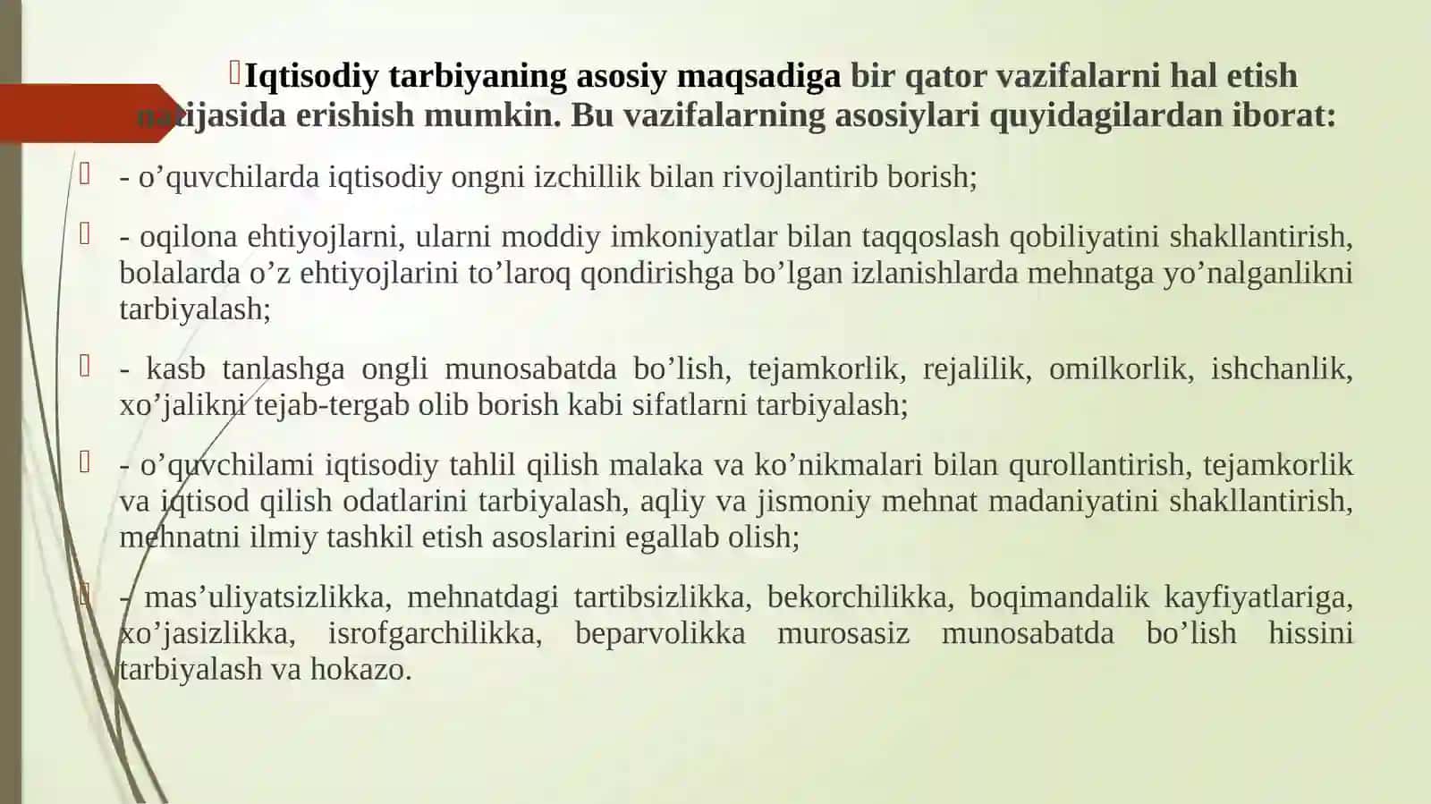 Iqtisodiy tarbiya nima? 4