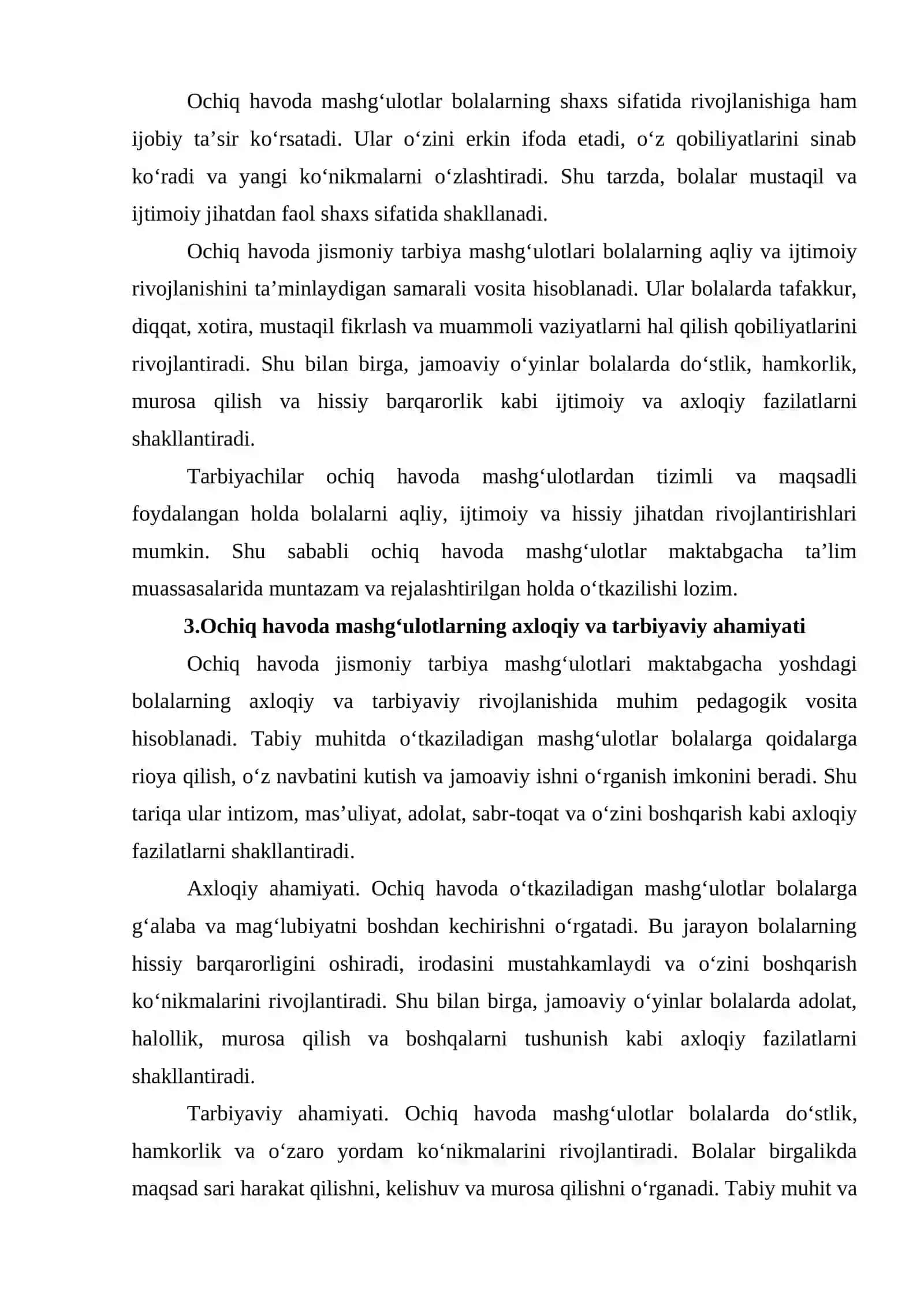 Ochiq havoda jismoniy tarbiya mashg‘ulotlarini o‘tkazish 4