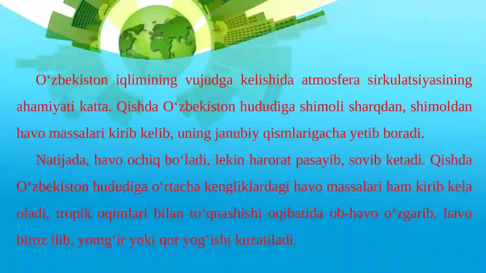 O‘zbekiston iqlimi 4
