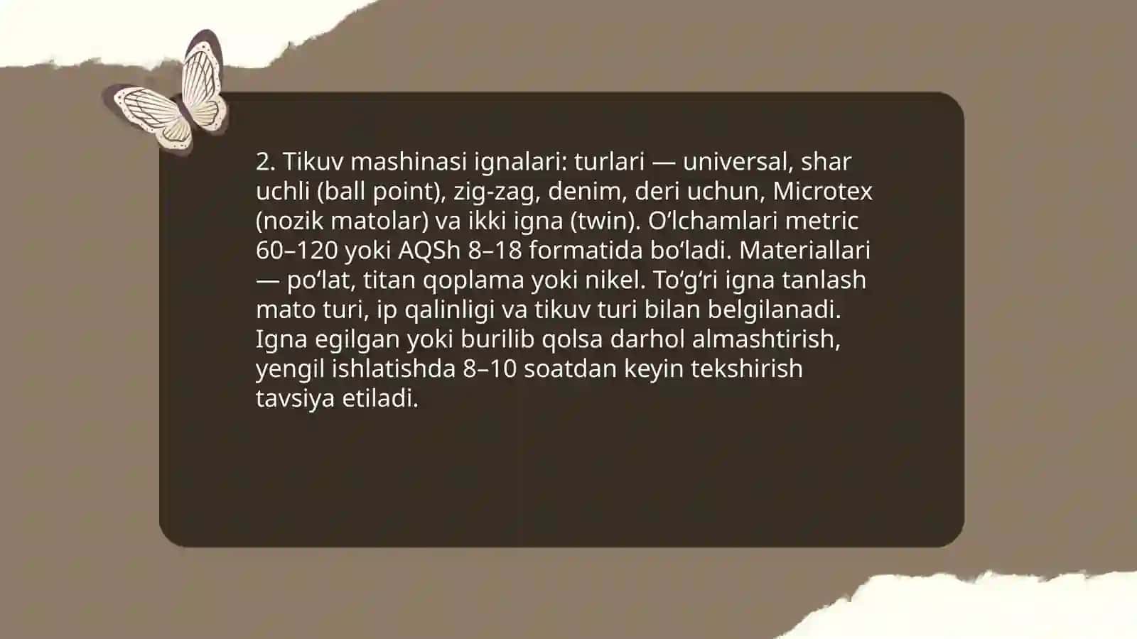 Qo'l tikish ignalari 4