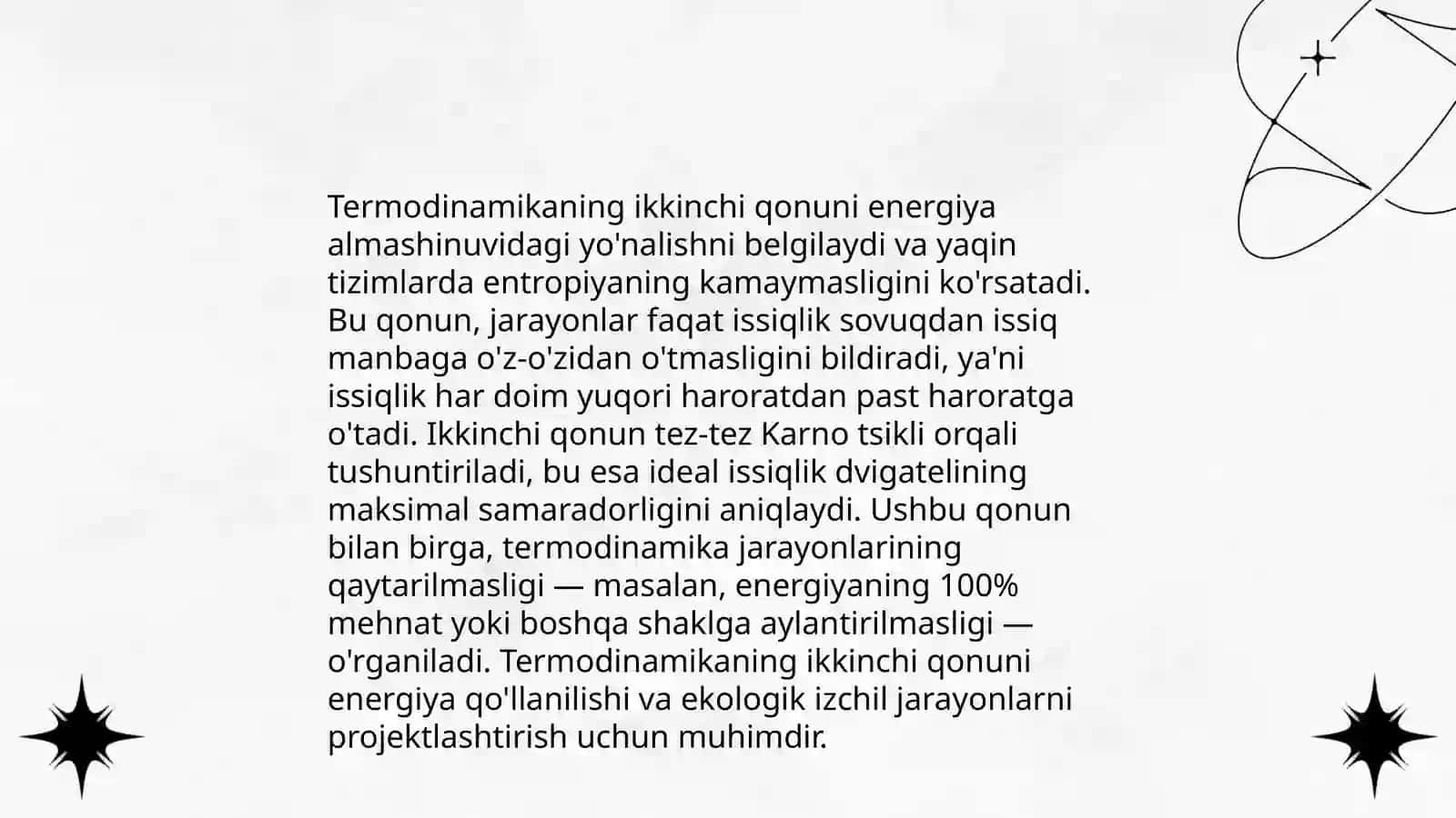 Energiya saqlanishi nazariyasi 4