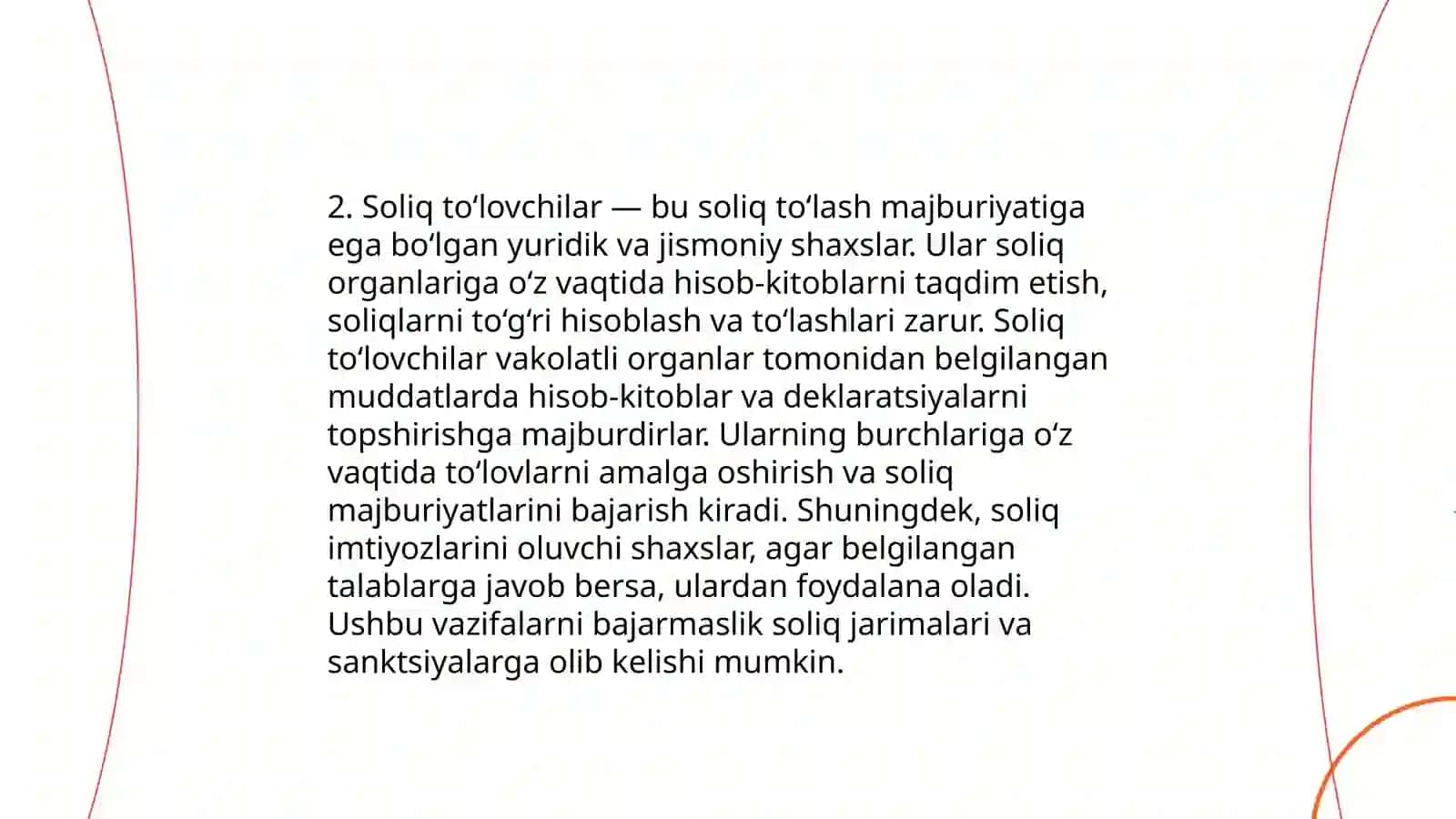 O‘zbekistonda davlat byudjetining soliqlarga ko‘ra tarkibi 4