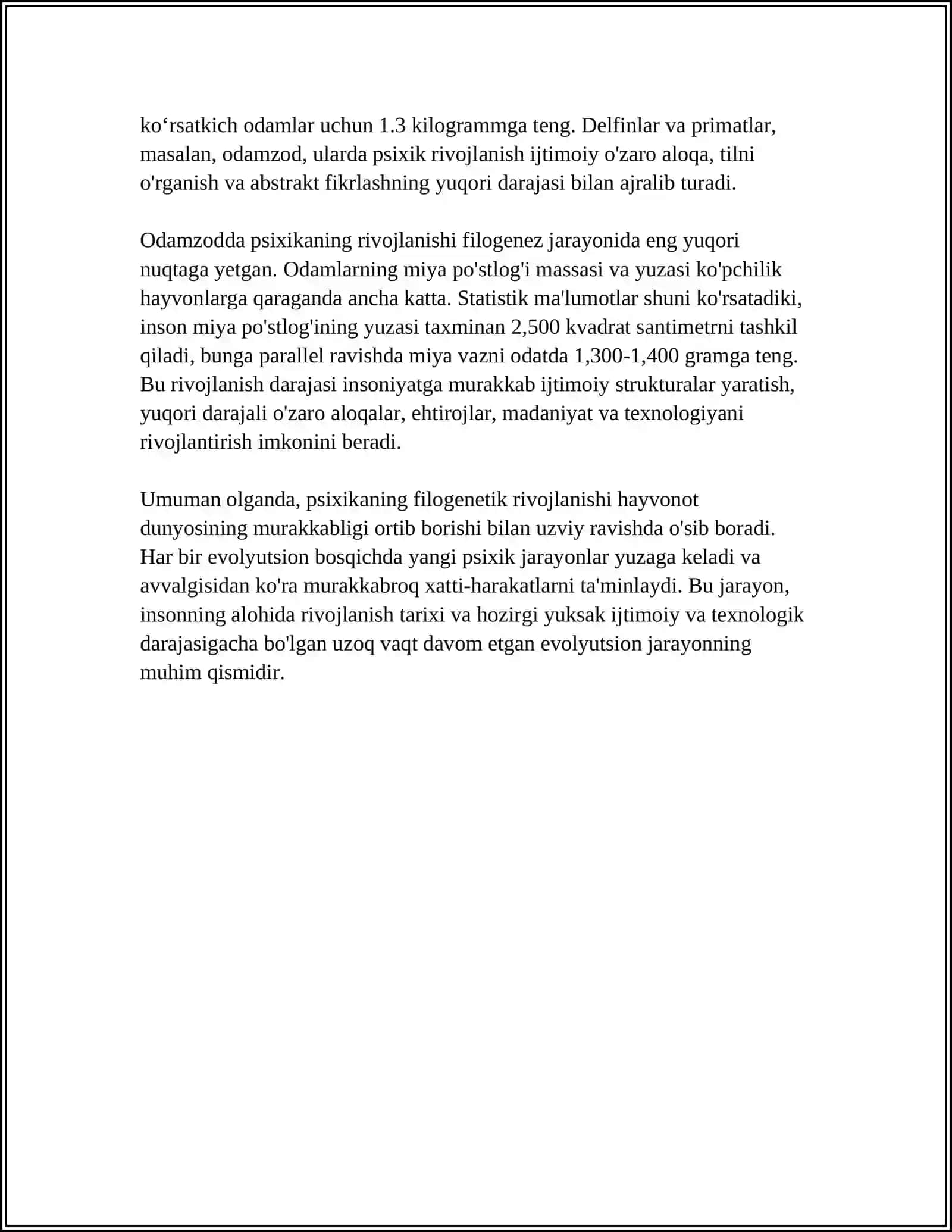 PSIXIKANING FILOGENETIK TARAQQIYOTI 4