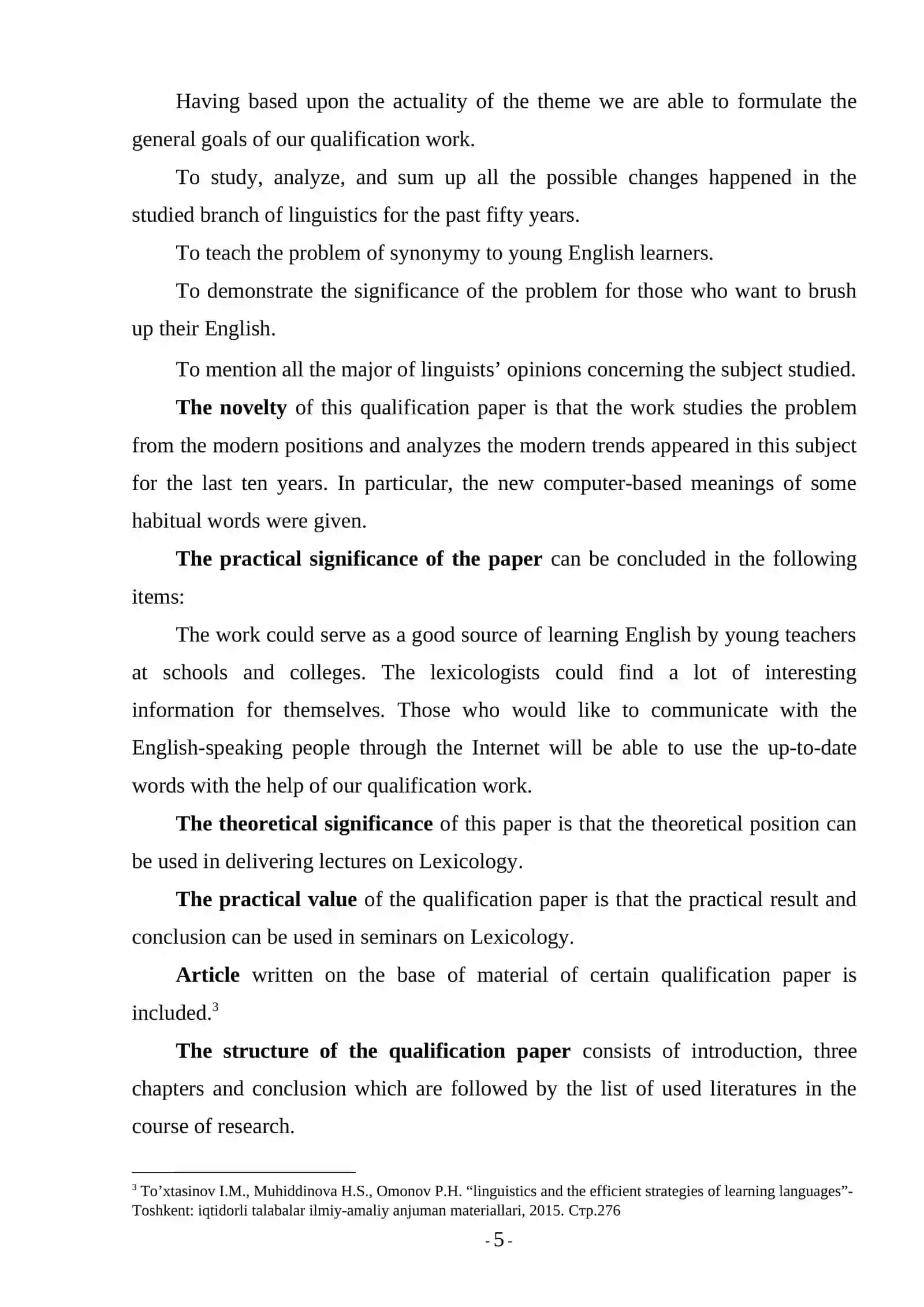Semantic Peculiarities of English Synonymy 4