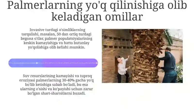 Palmerlarning ekologik ta'siri 4