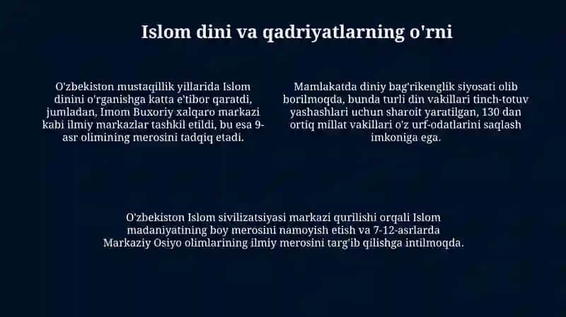 MustaqillikyillaridaOʻzbekistondagimaʼnaviyvamadaniyishlar 4