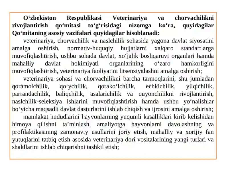 VETERINARIYA XIZMATINING TUZILISHI 4