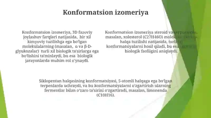Steroidlar va terpenlarning stereokimyosi 4