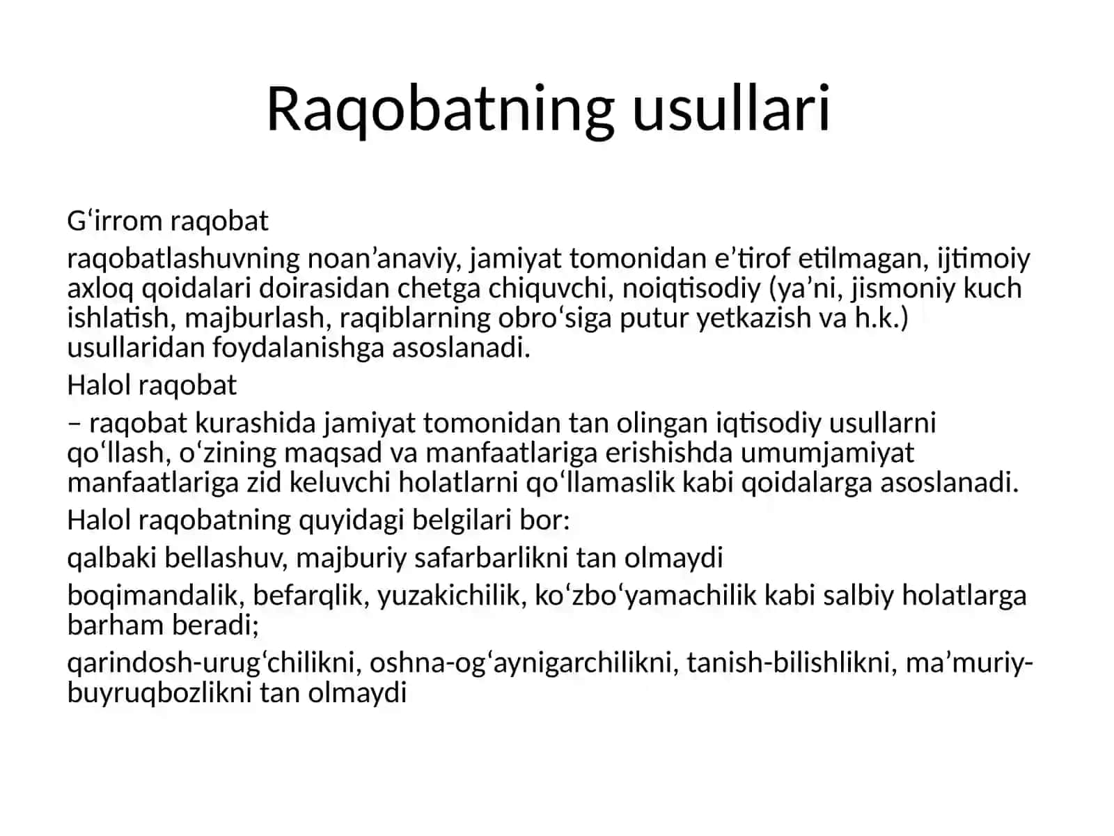 Raqobat va monopoliya 4