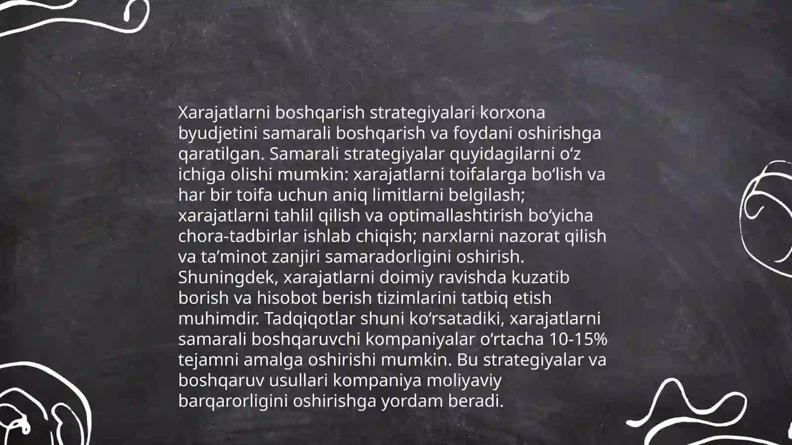 Faoliyatga asoslangan xarajatlarni hisoblash 4