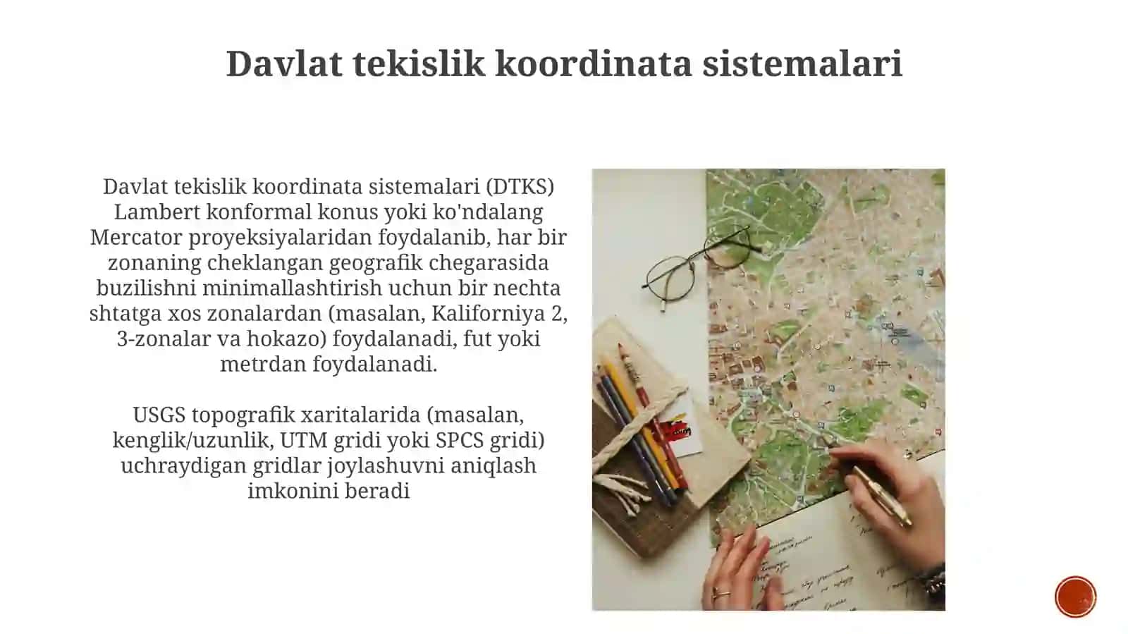 Kartografik proyeksiyavarto'rlarhaqidatushuncha 4