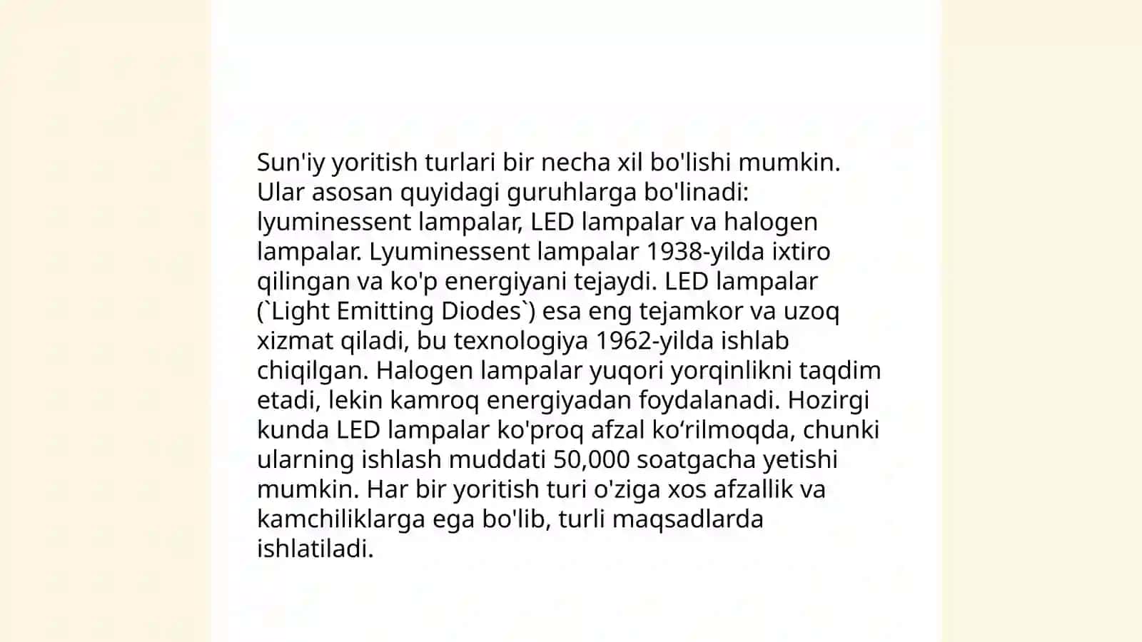 Tabiiy va sun’iy yoritishning gigienik asoslari 4