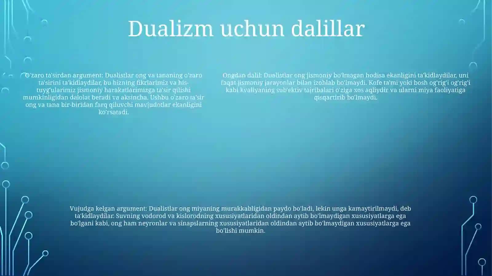 Uyqusizlikni Tushunish: Dualizm va Monizm 4