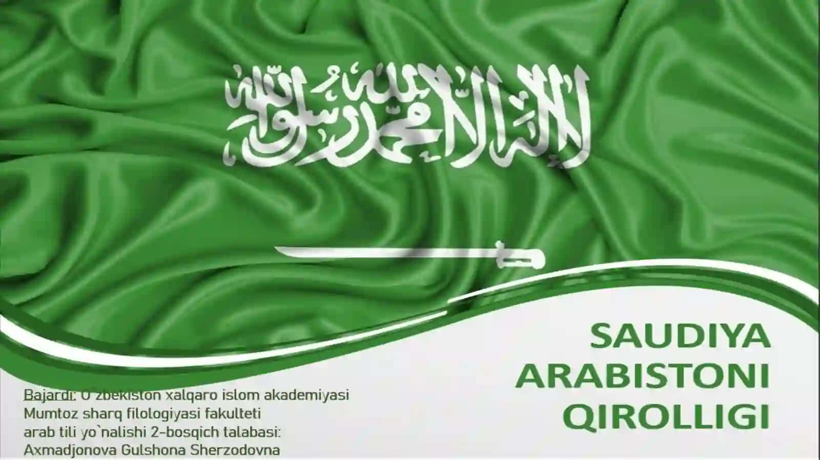 PPT Saudiya Arabistoni Qirolligi 1 4