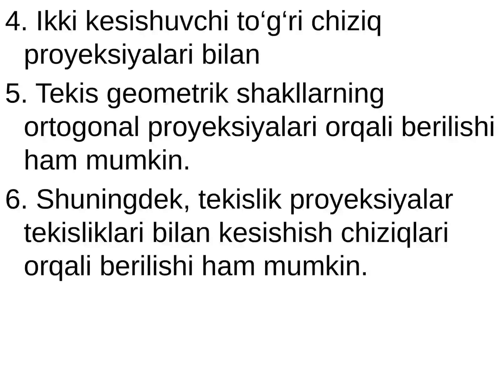 Tekislikning epyurda berilishi 4