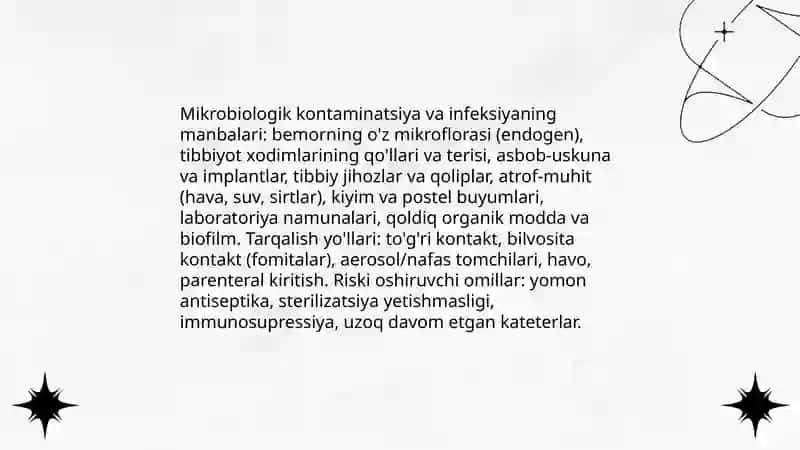 Antiseptik va aseptika asoslari 4