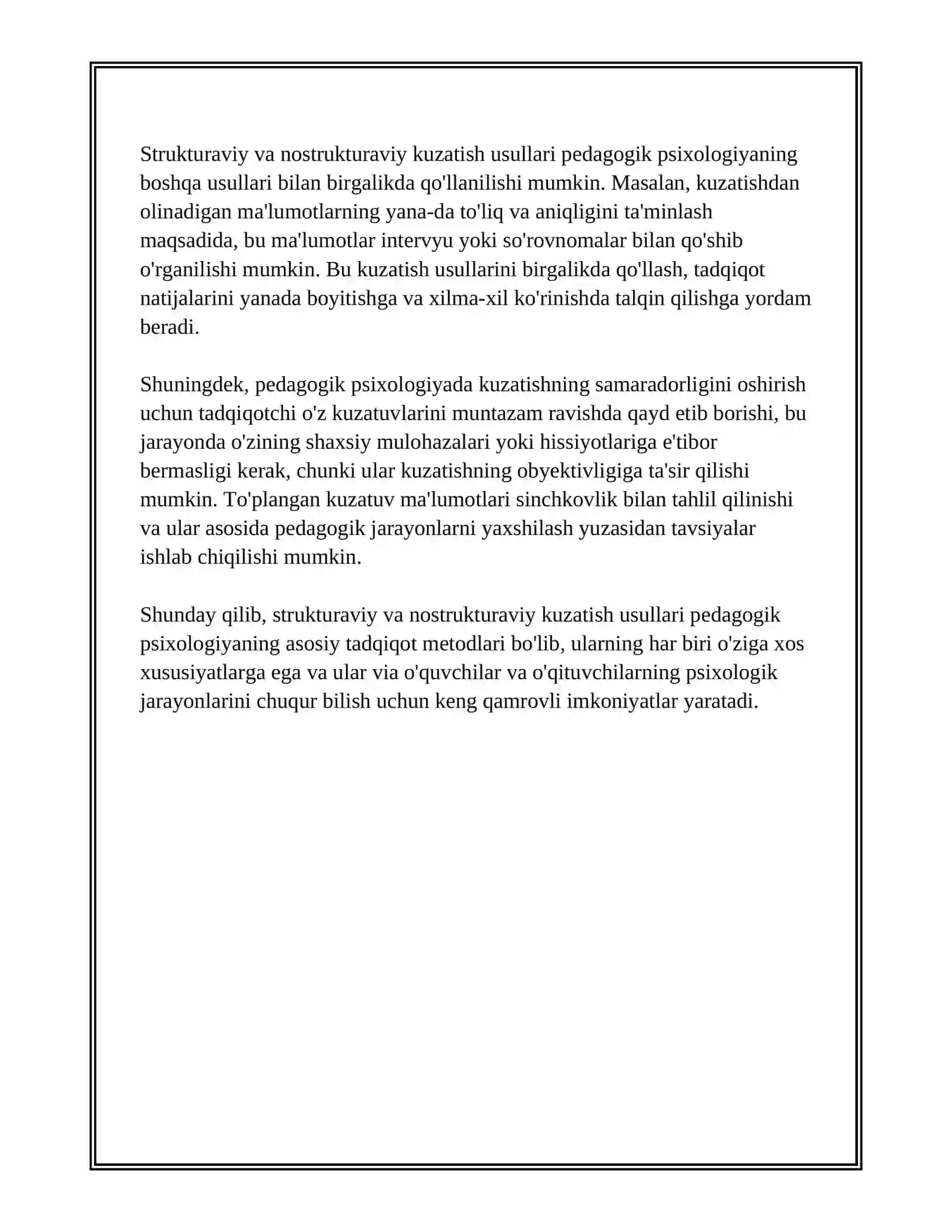 PEDAGOGIK PSIXOLOGIYANING METODLARI 4