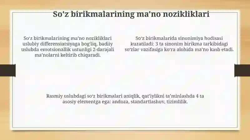 So'z birikmalariuslubiyati 4