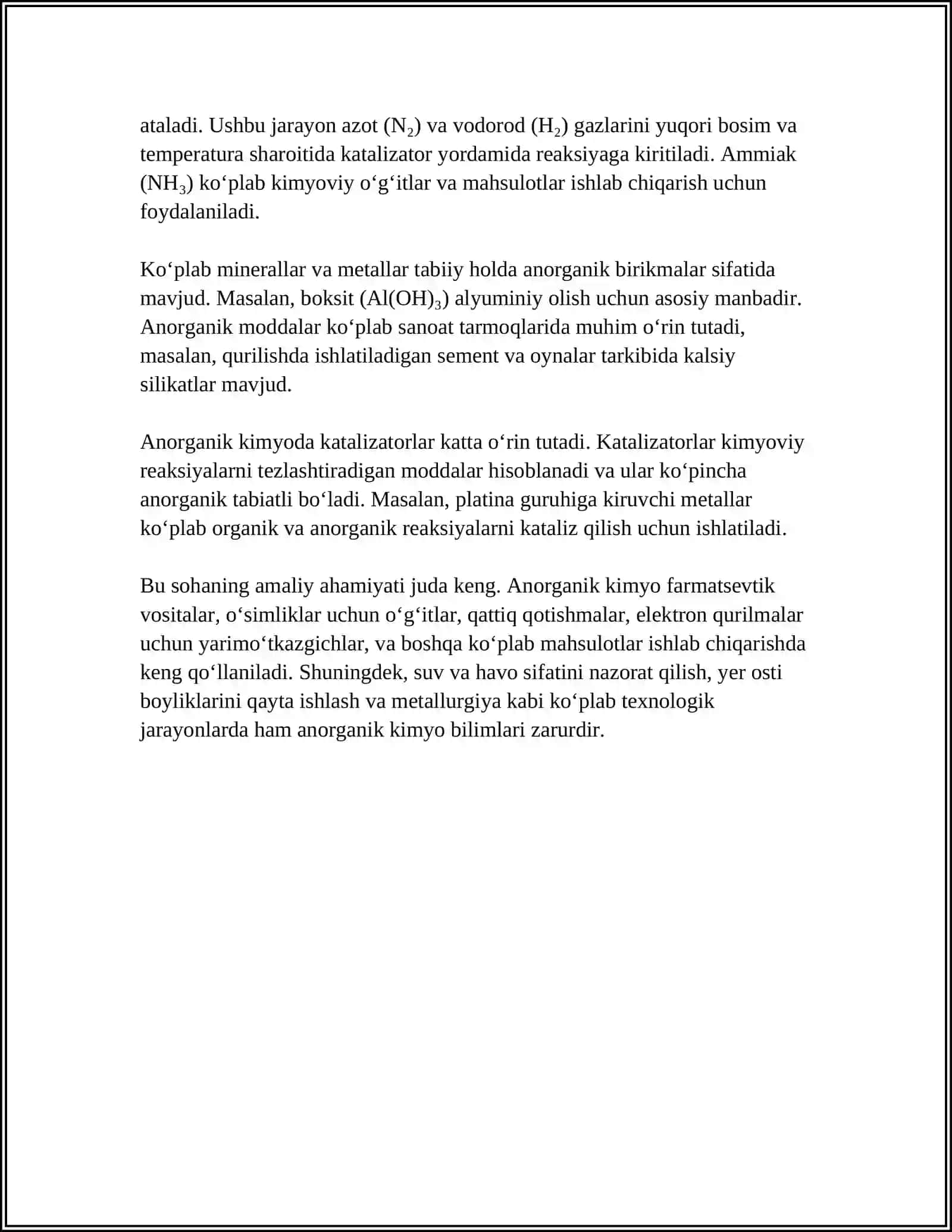 ANORGANIK MODDALAR 4